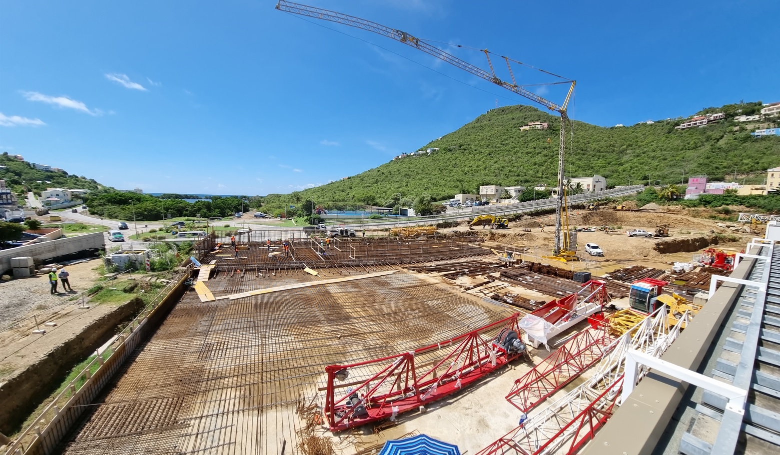 SMGH basement floor pouring on Thursday evening