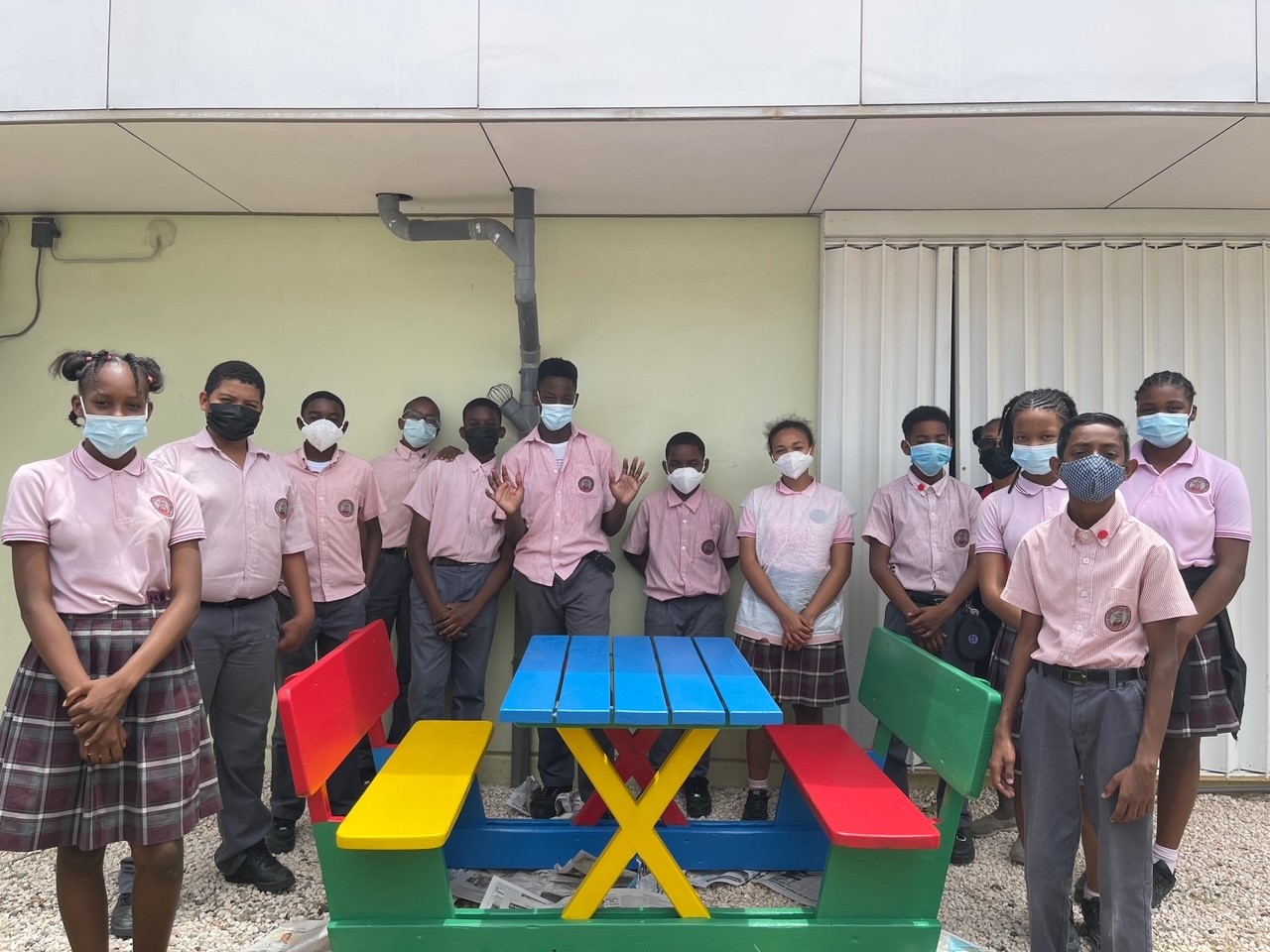 SDA Grade 6 class donates play equipment to SMMC